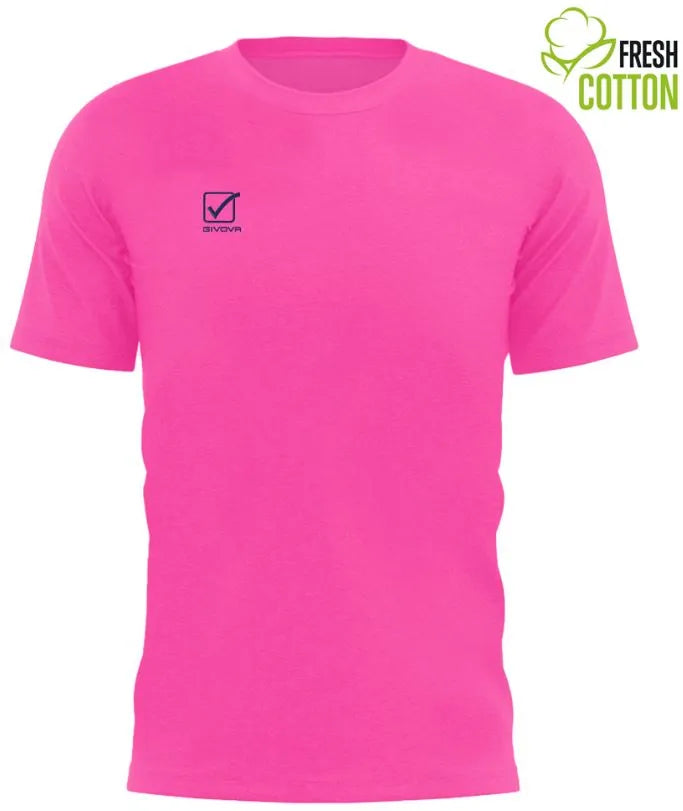 T-shirt Givova Cotone Fuchsia Roze