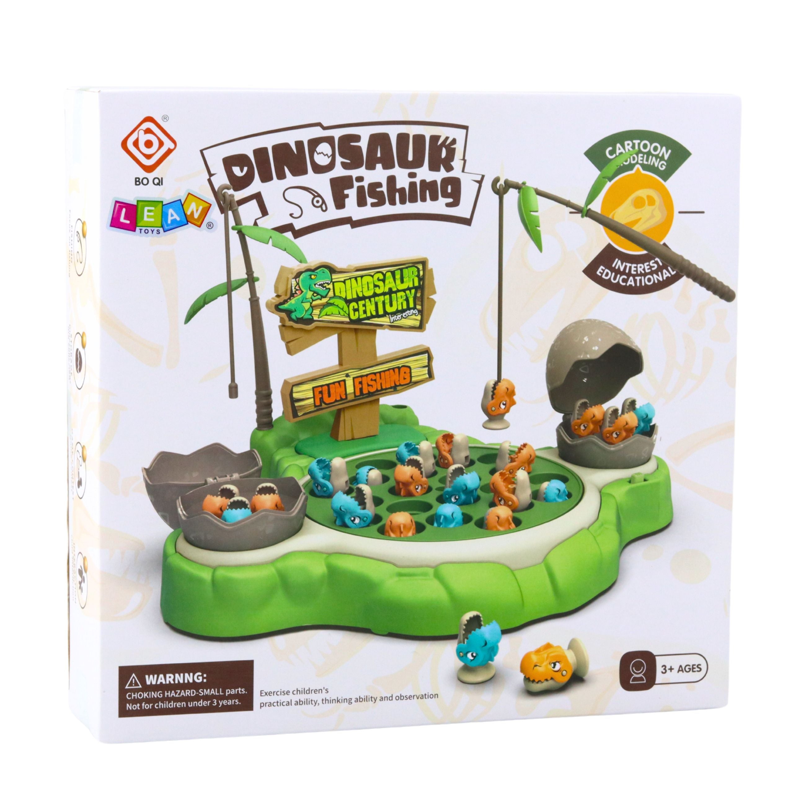 Arcade Game Dinosaur Fishing Magnetic Rods Sounds