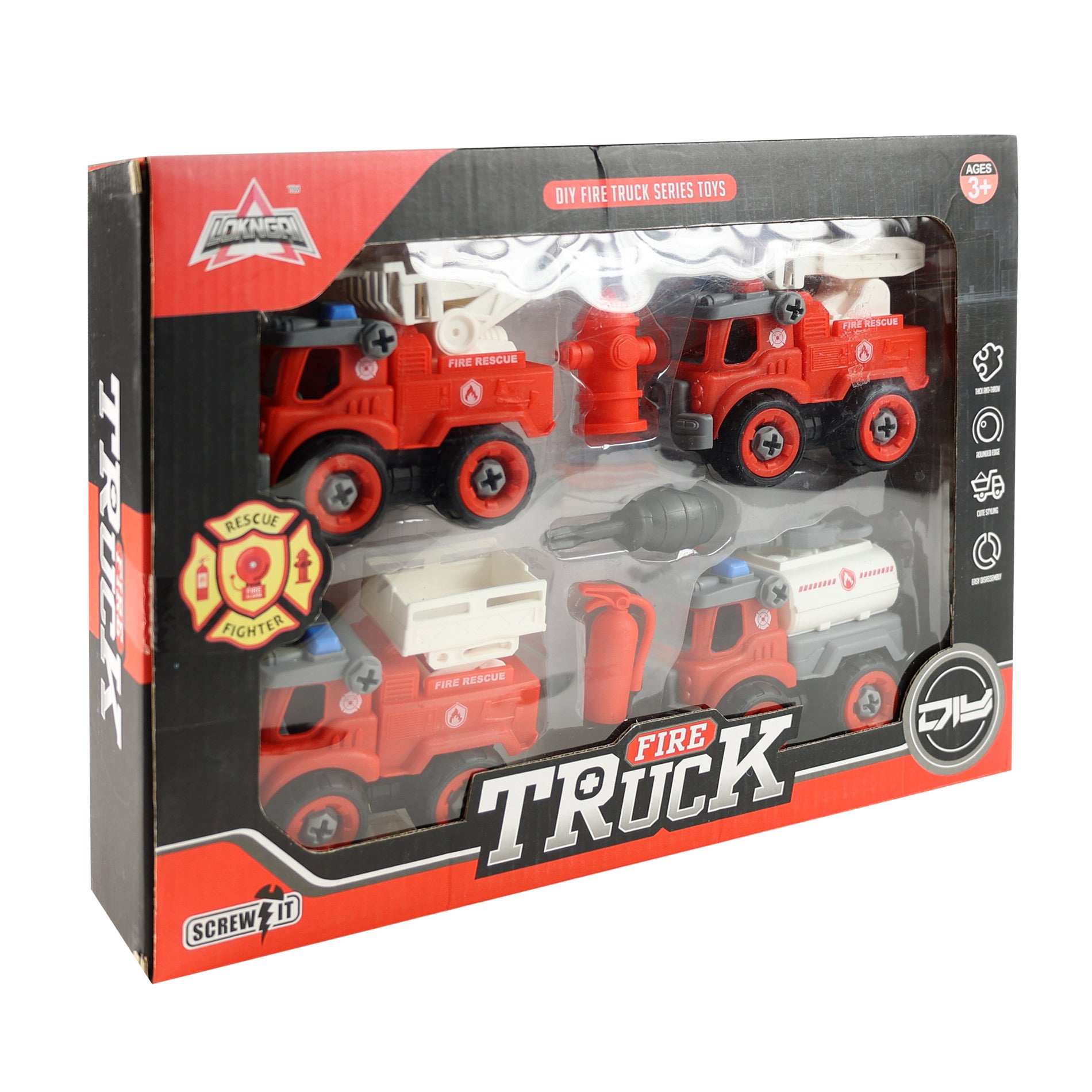 Brandweerwagen met accessoires
