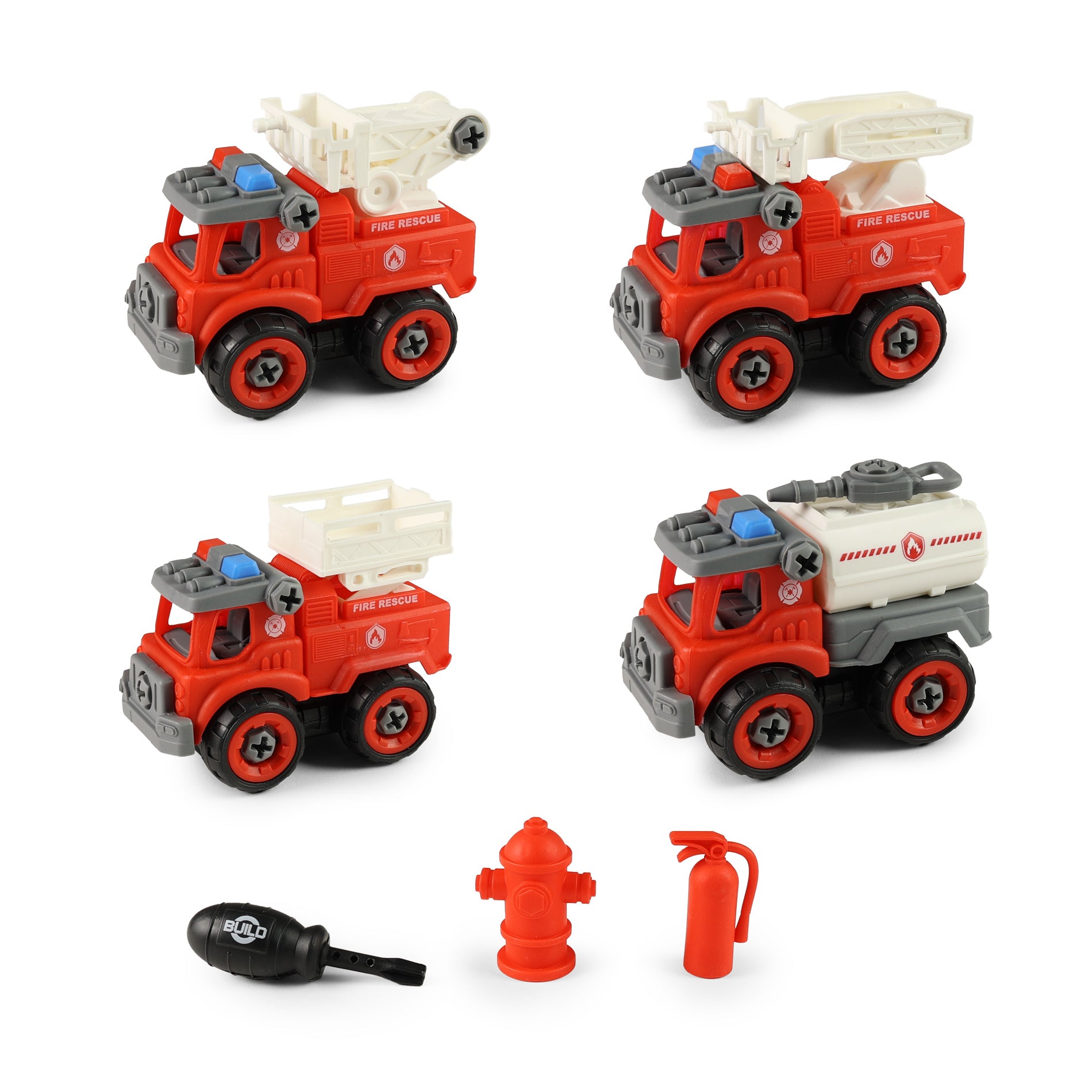 Brandweerwagen met accessoires
