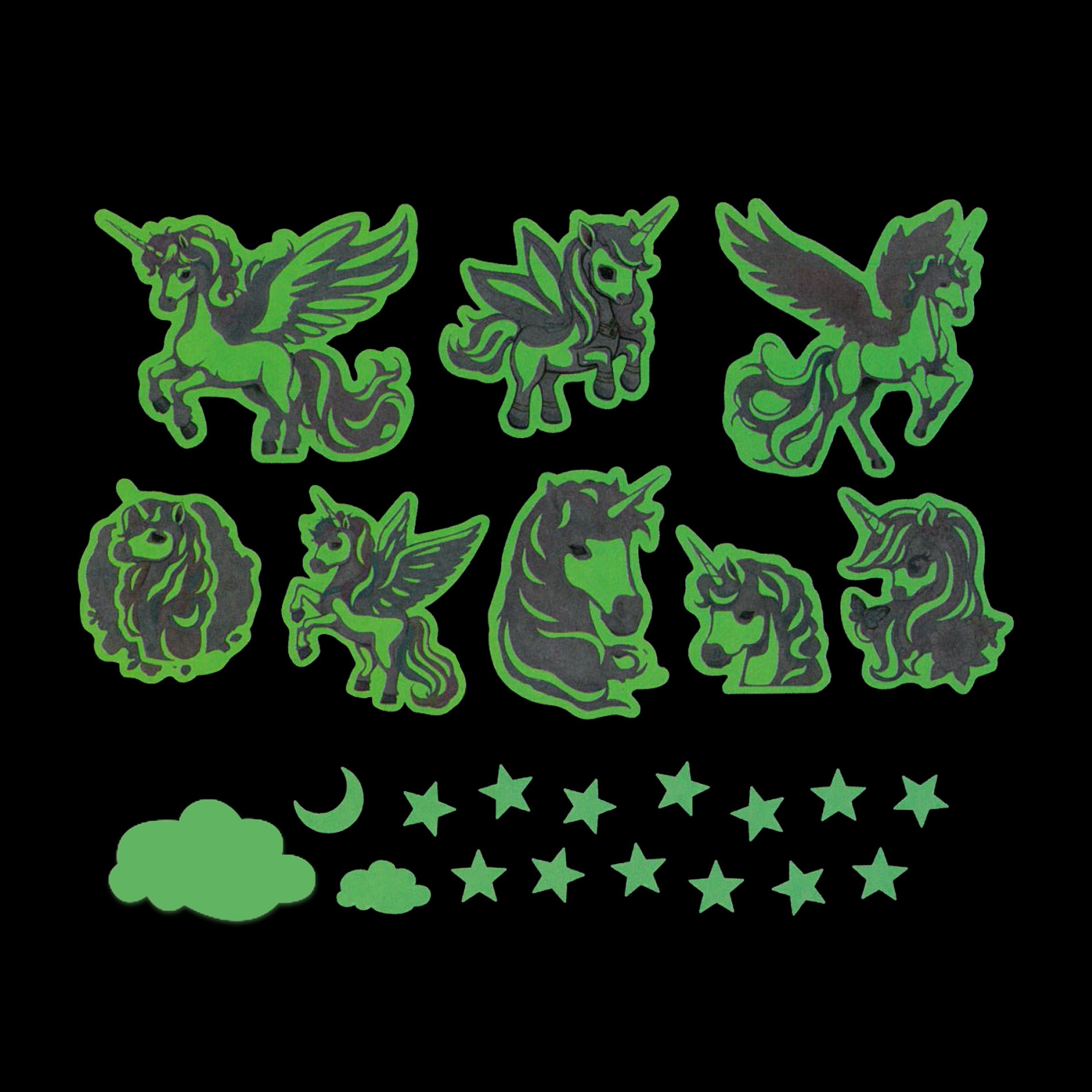 Unicorn Glow-in-the-dark Wall Decoration