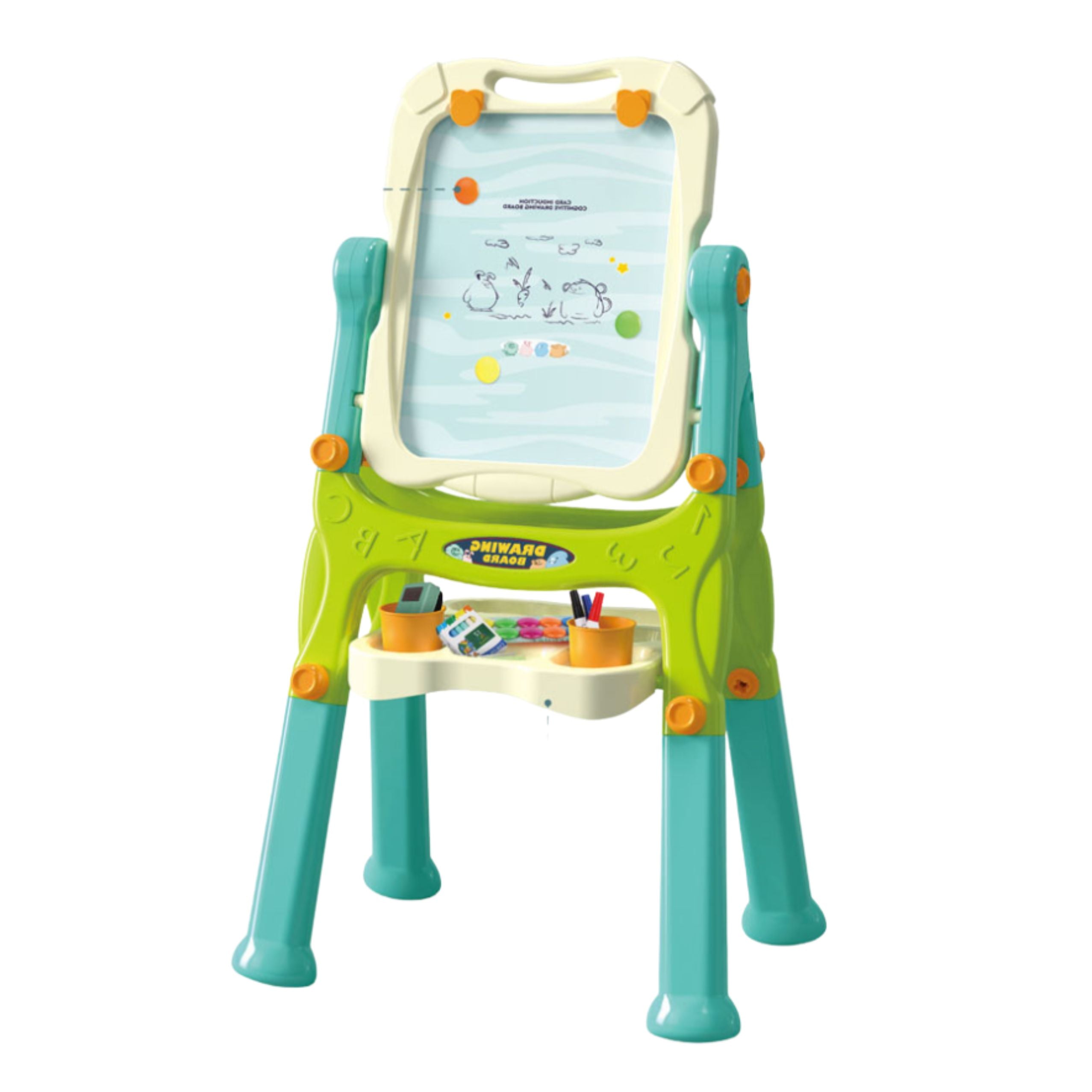 Double-sided Educational Board For Frames And Accessories Green 3-in-1