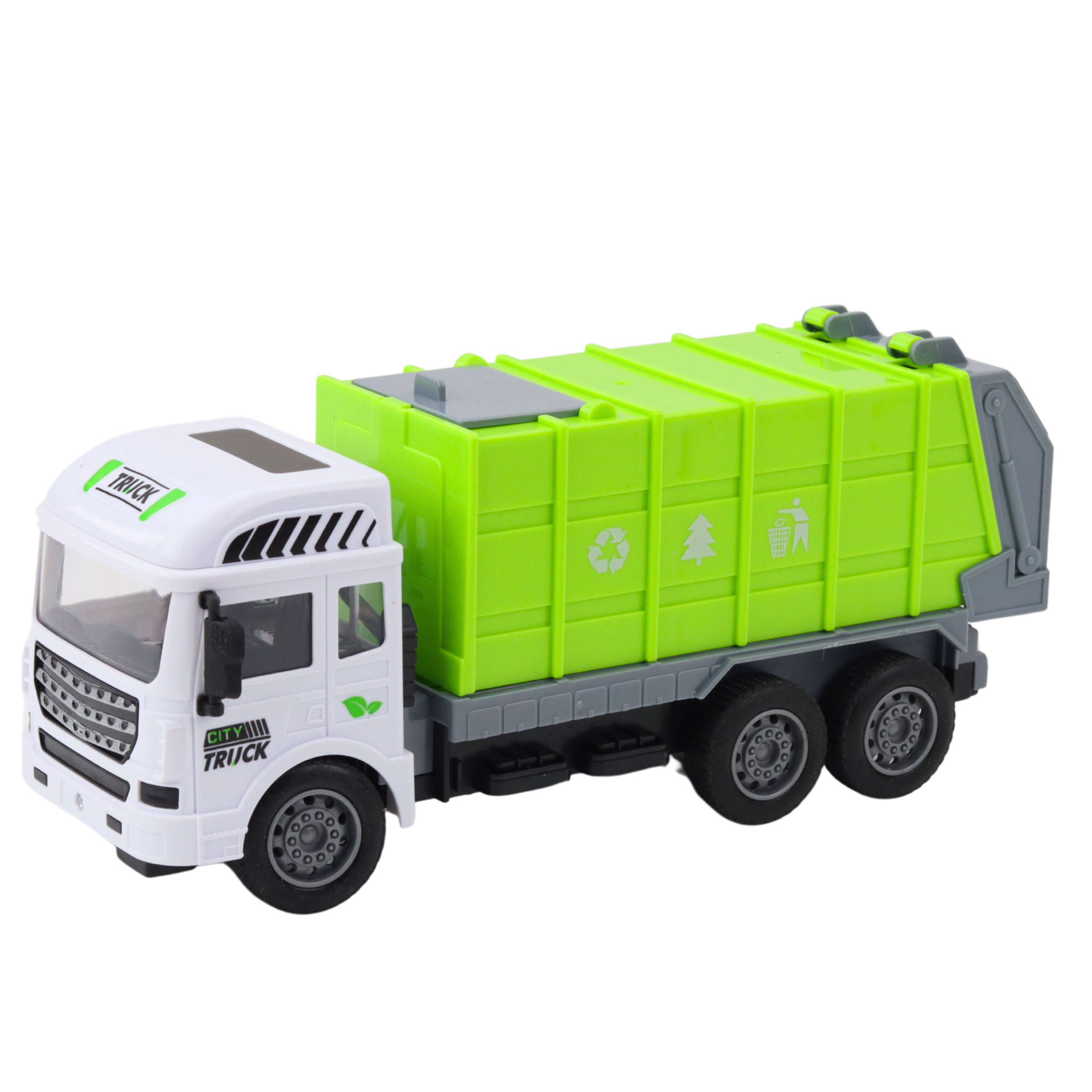Rc Garbage Truck Remote Controlled Light Green 1:24