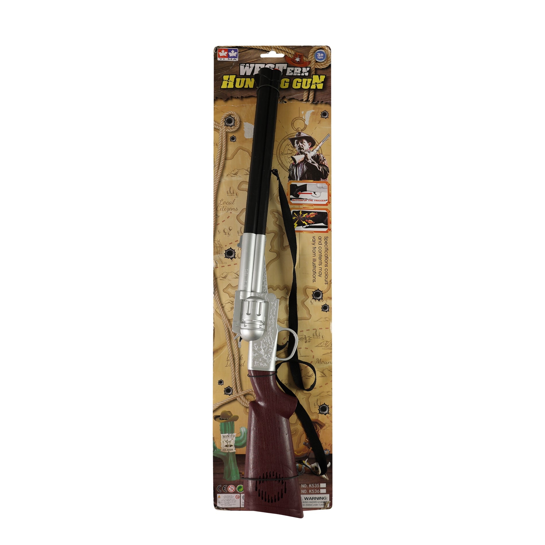 Kovbojská puška so zvukom 71 cm