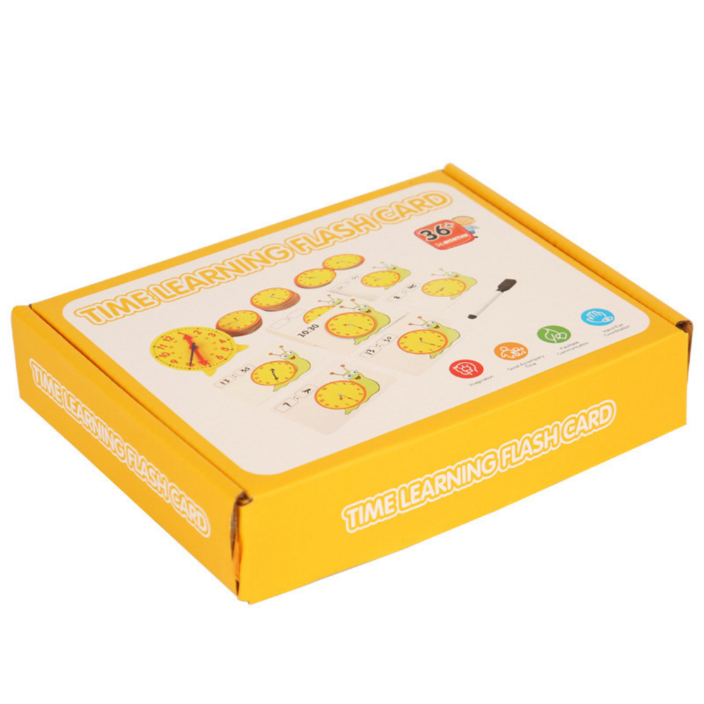 Teaching Aid Educational Learning Hours Clock Cards Dry Erase Marker