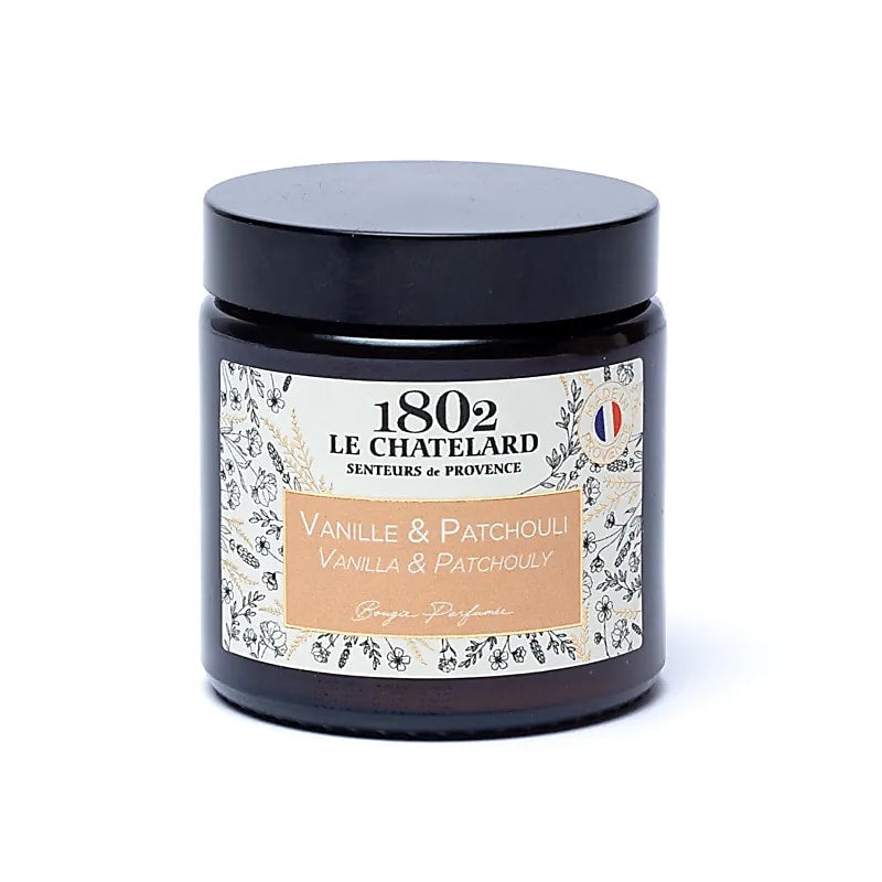 Lumânare parfumată Le Chatelard 1802, vanilie și paciuli - 80g