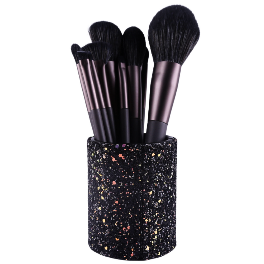 Nádobka na štětce a příslušenství Glitter Black