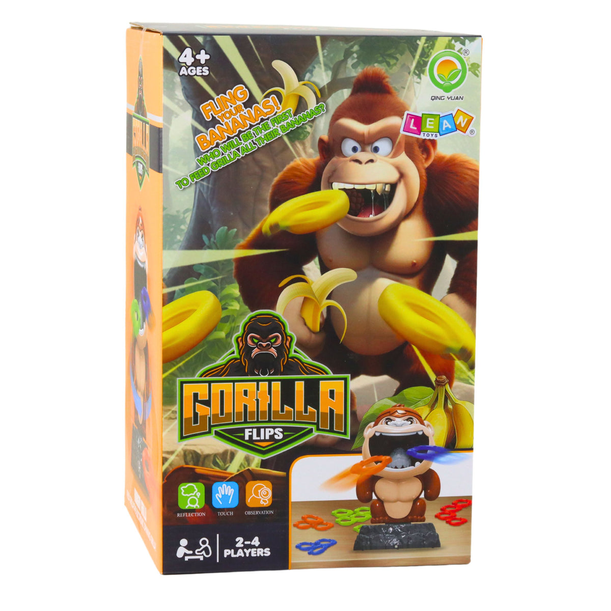 Skill Game Throw To The Target Gorilla Rotating Sound Hoops