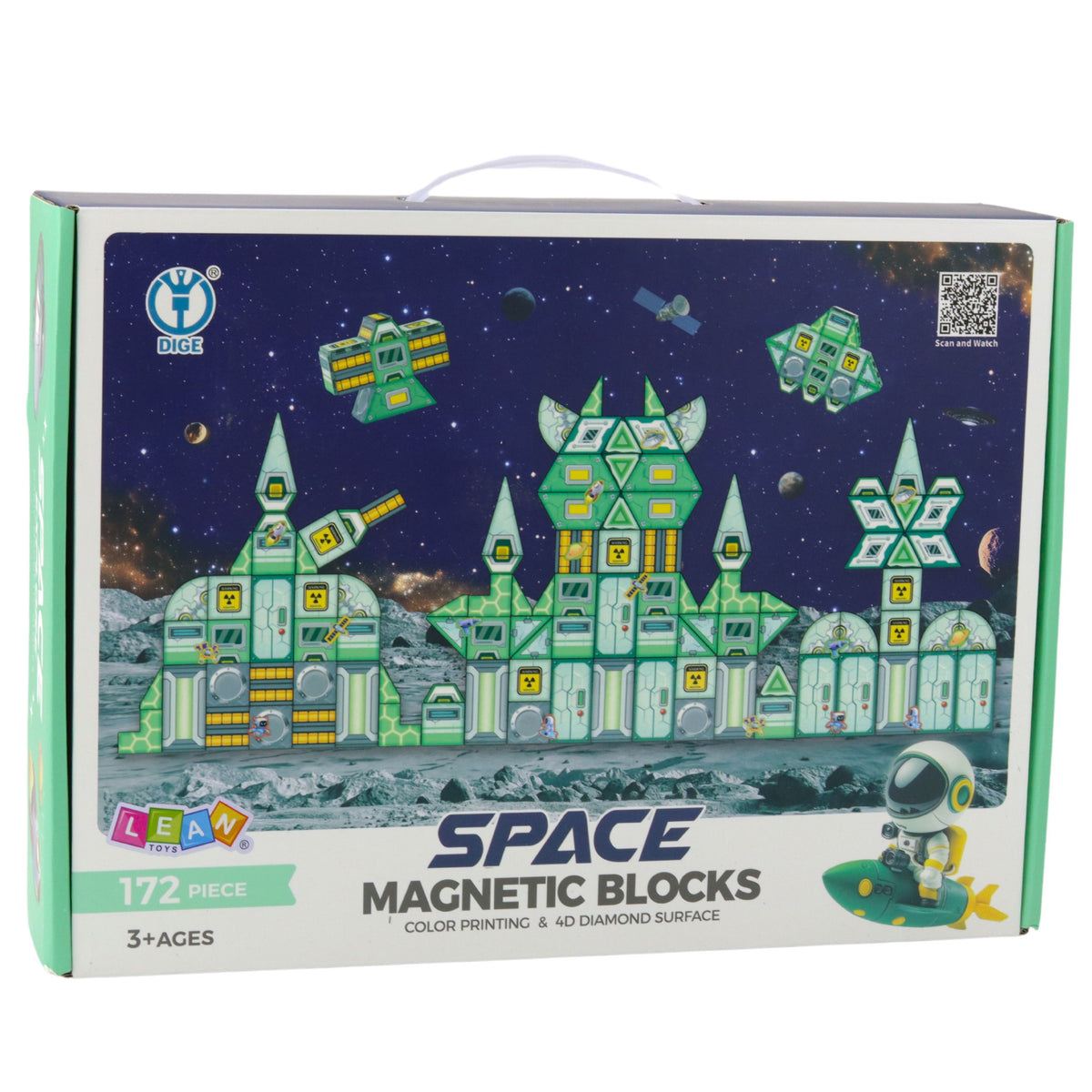 Magnetic Blocks Space Space Station 4d 172pcs