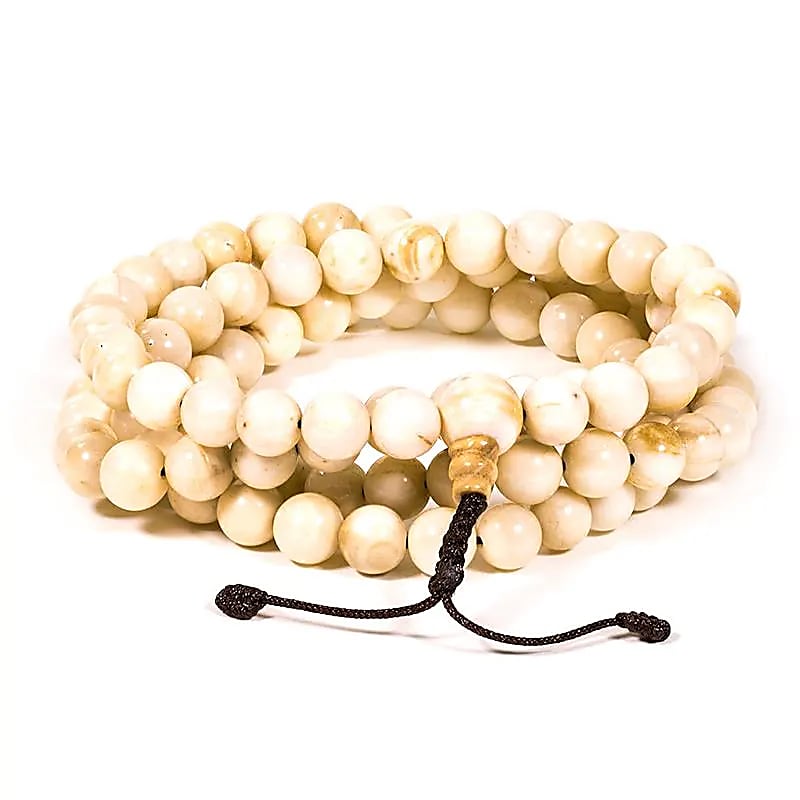 Mala Shell Natural 108 korálků - 0,8 cm