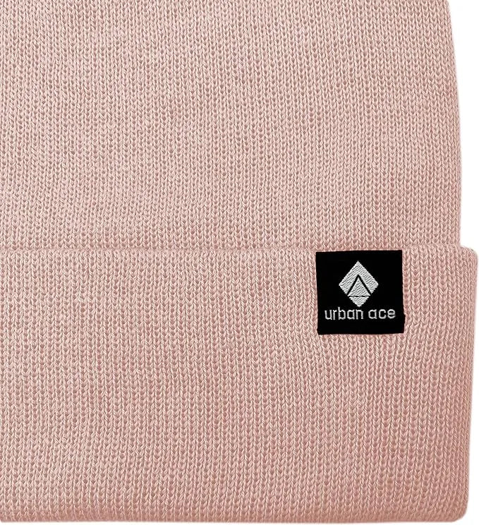 Children's Winter Hat Urban Ace Jr Cotton Cuff Beanies Pink