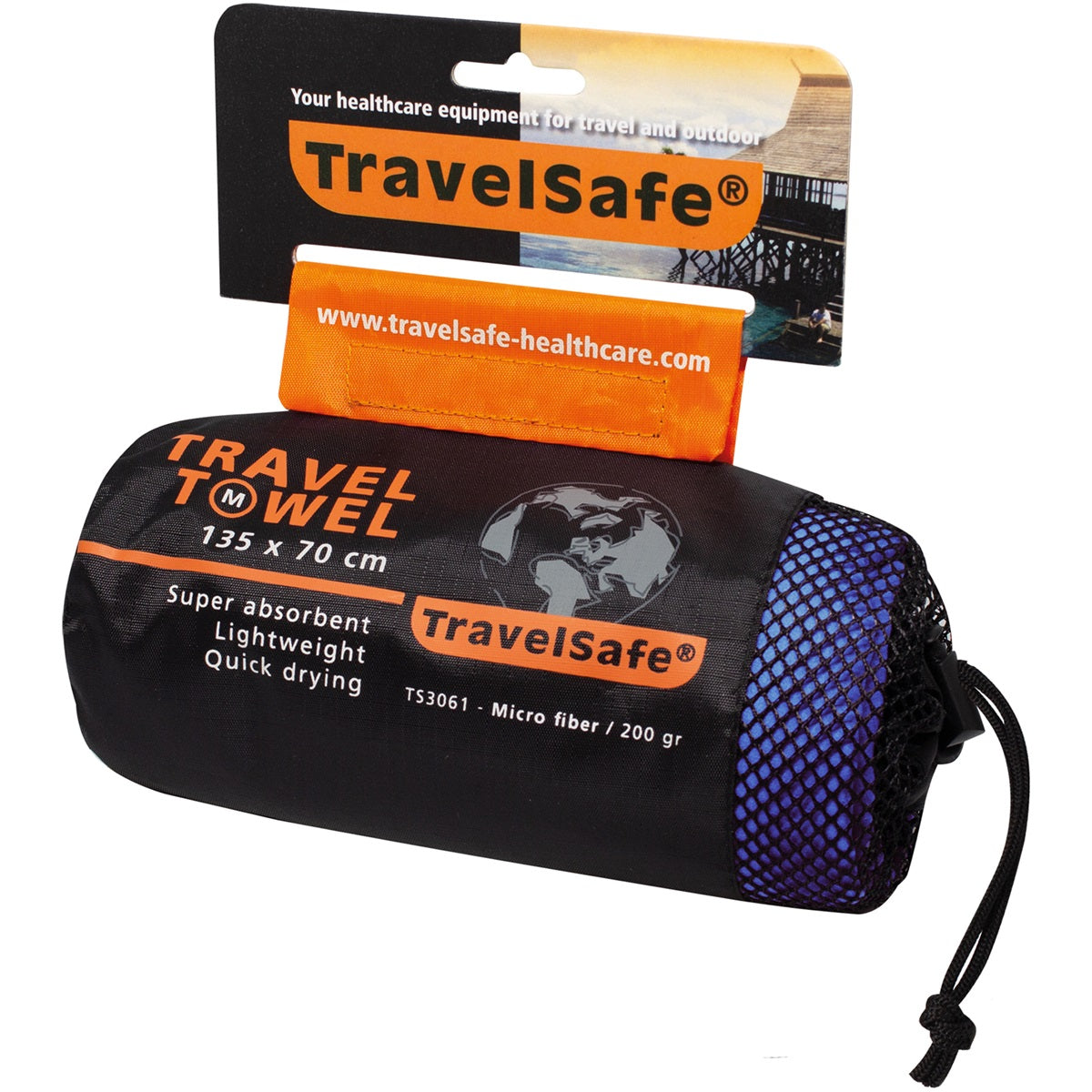 Travelsafe Traveltowel Microfiber M Blue