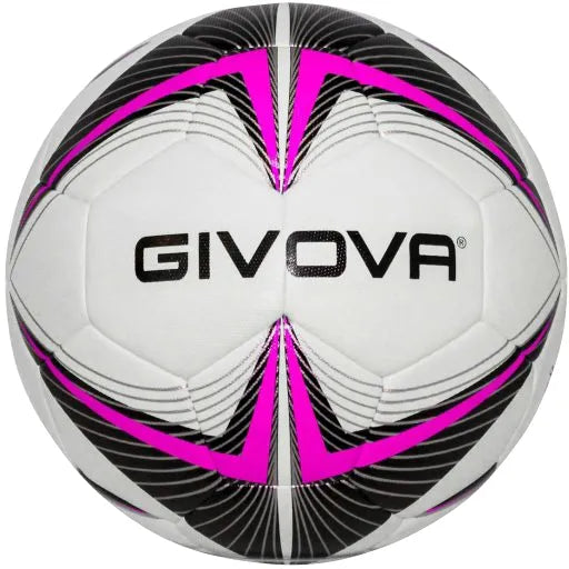 Futbalová lopta Givova Ball Match King Fuxia-čierna Ružová