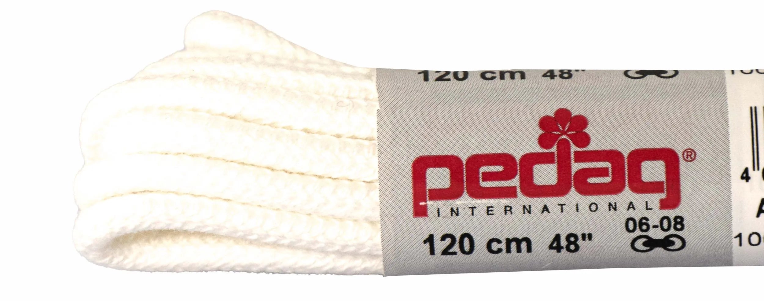 Lacets Pedag Rond Épais 120 Cm Blanc