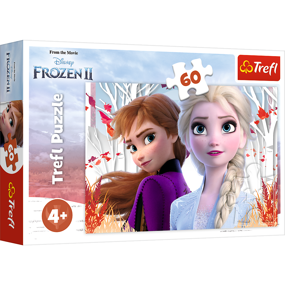 Puzzle - 60 - The Magic World Of Anna And Elsa Trefl 17333
