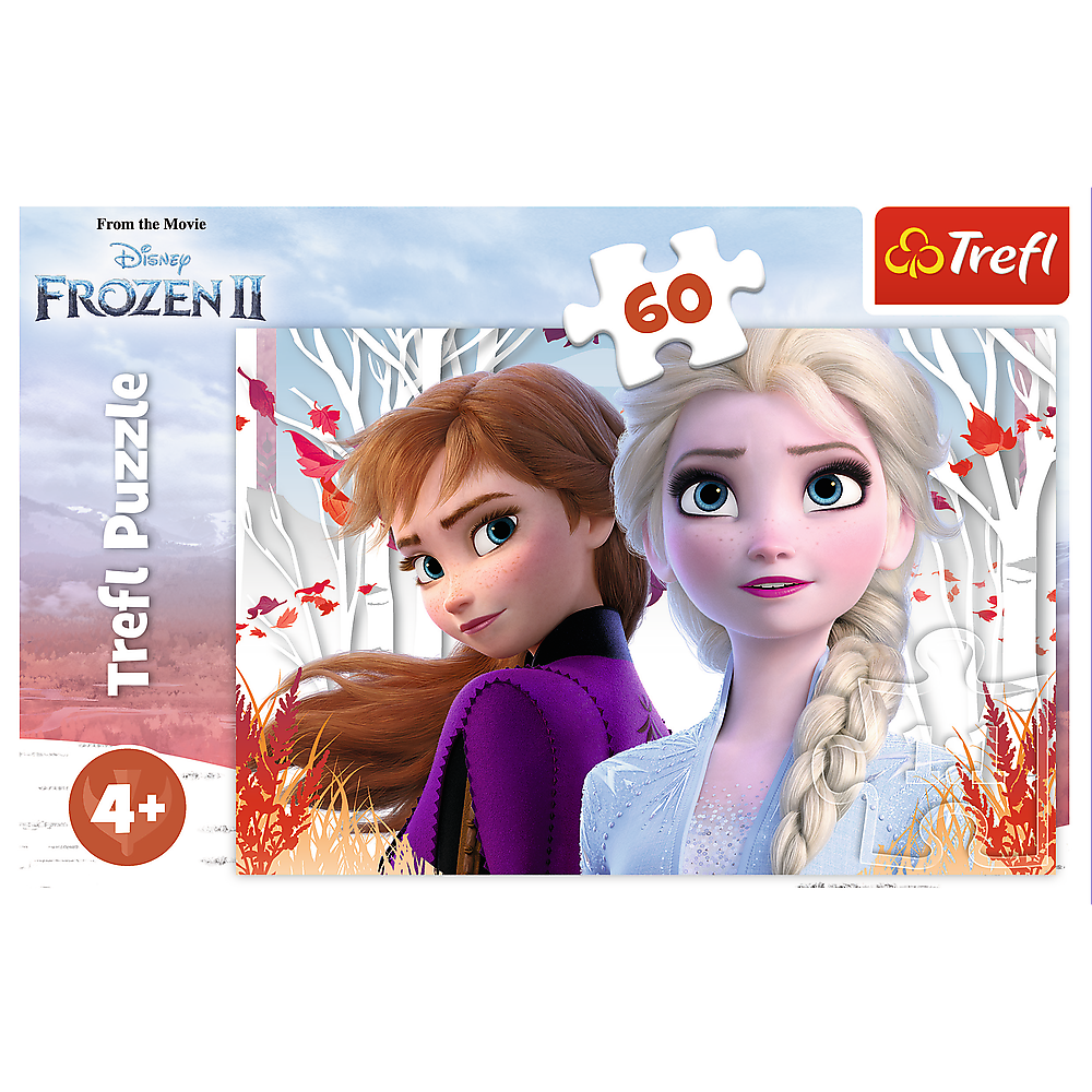 Puzzle - 60 - The Magic World Of Anna And Elsa Trefl 17333