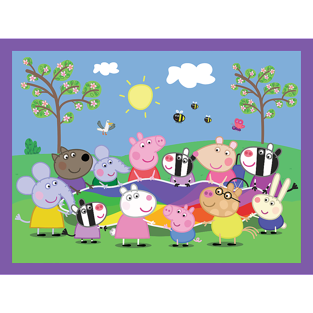 Puzal - 2in1 + Meamraim - Nóiméid Shona Le Peppa Pig Trefl 93331