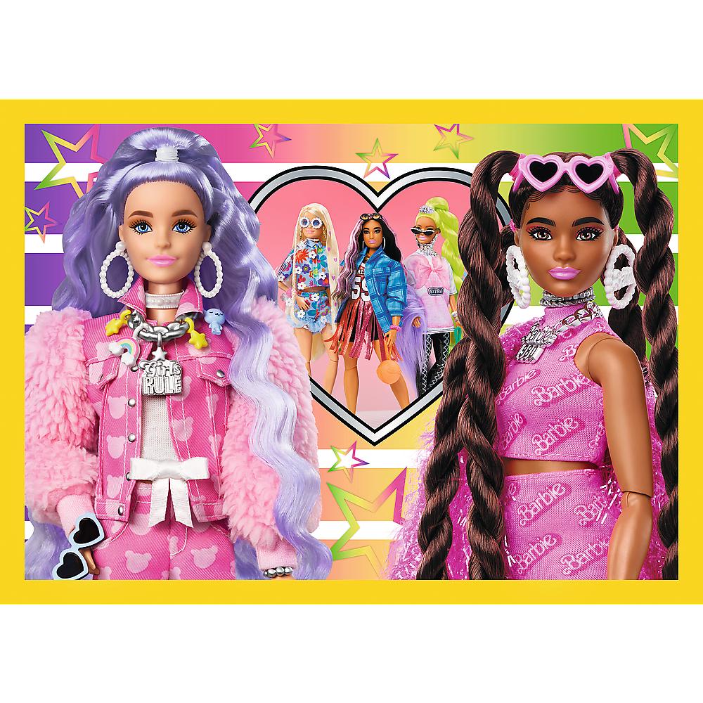 Puzzle - 4 In 1 - Happy World Of Barbie Trefl 34626