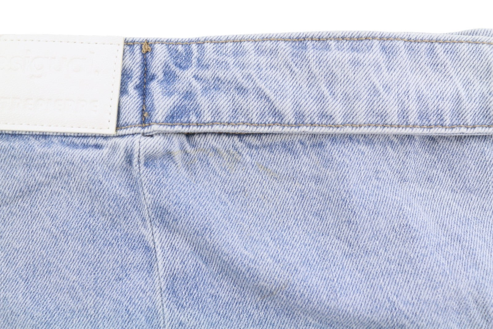 Desigual Denim Marte Women Jeansw32 Blue Fade Wide Leg Side Pleats