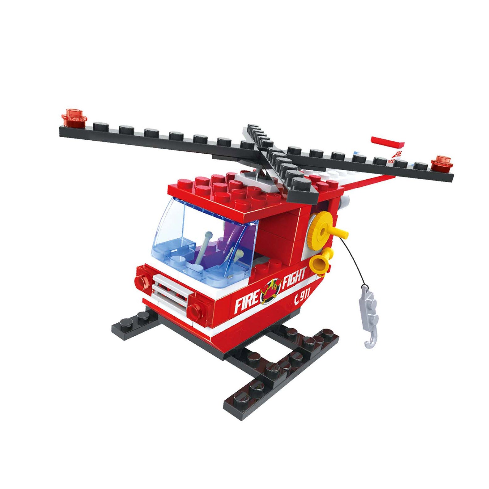 Stavebnice Bloxo Firefighter 84 ks