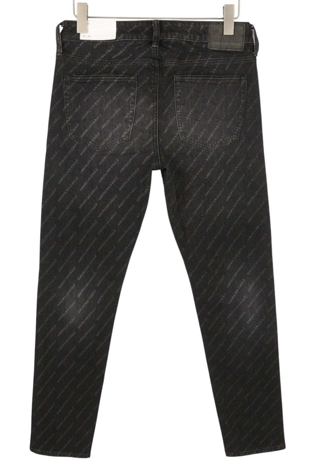 American Eagle Outfitters Skinny Black Wash HerrenjeansAllover-Logo