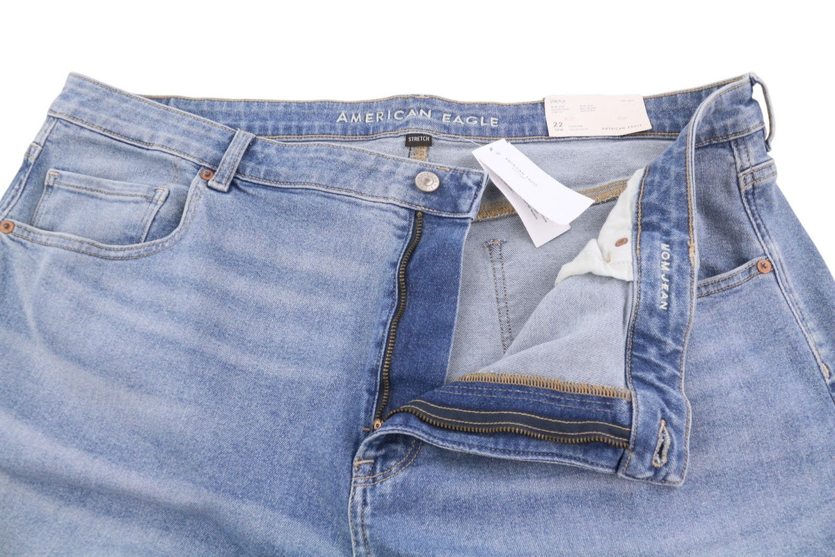 American Eagle Outfitters Stretch Mom Dames Jeanswashed Blauw