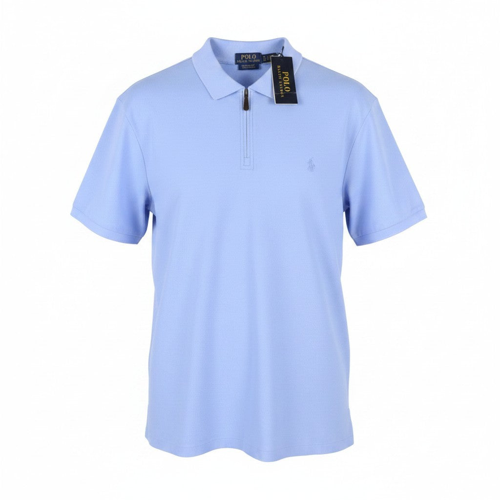Blue Cotton Polos