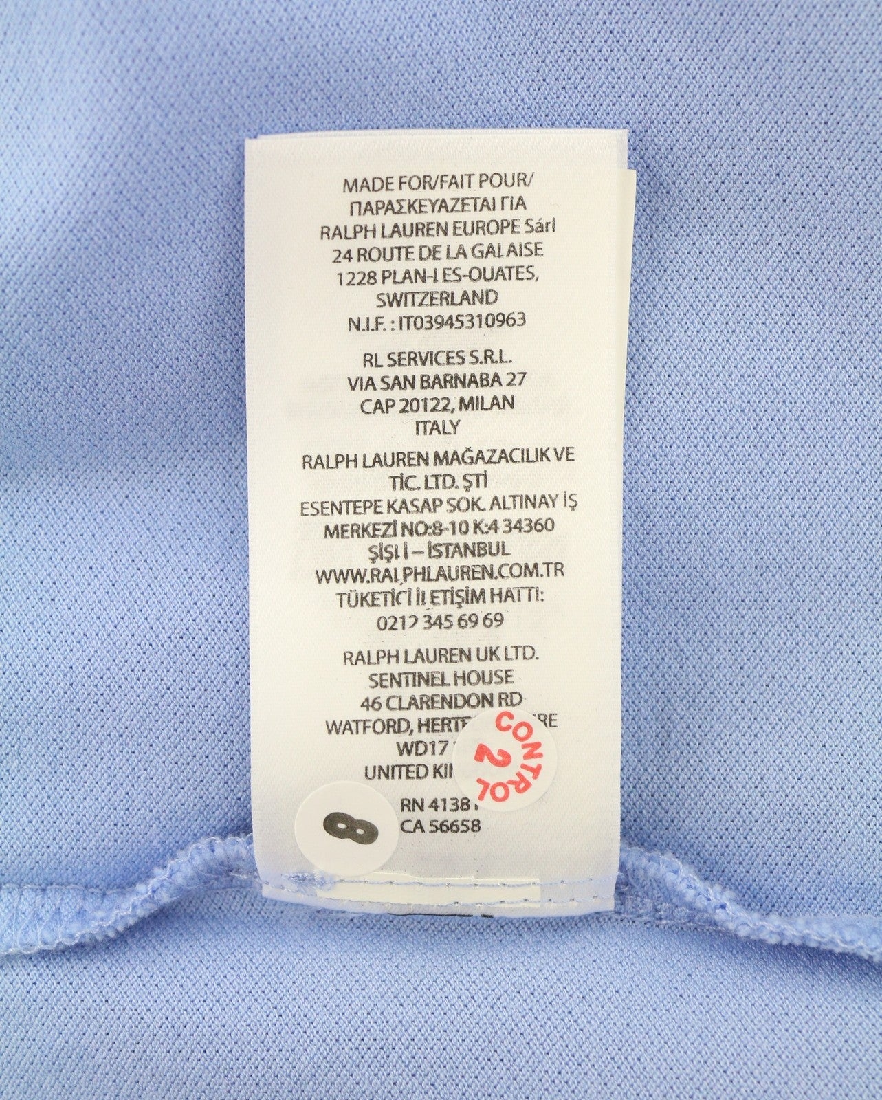Blue Cotton Polos