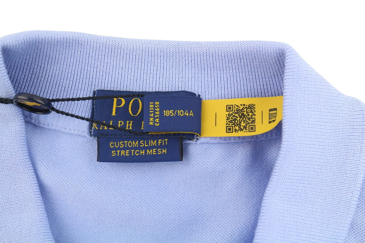Blue Cotton Polos