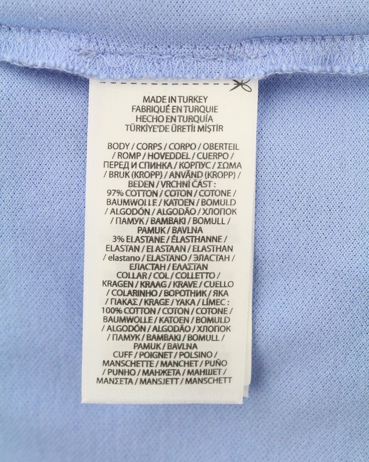 Blue Cotton Polos