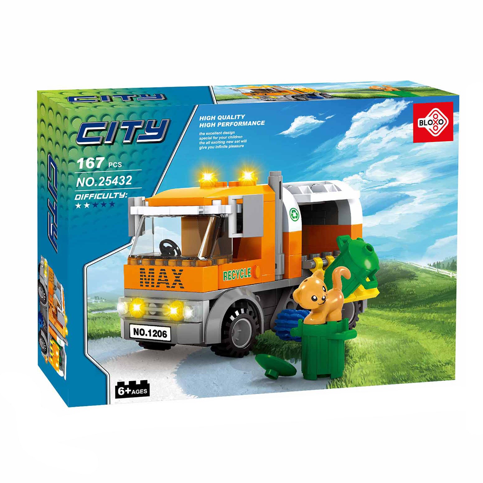 Stavebnica Bloxo Garbage Collector 157 ks