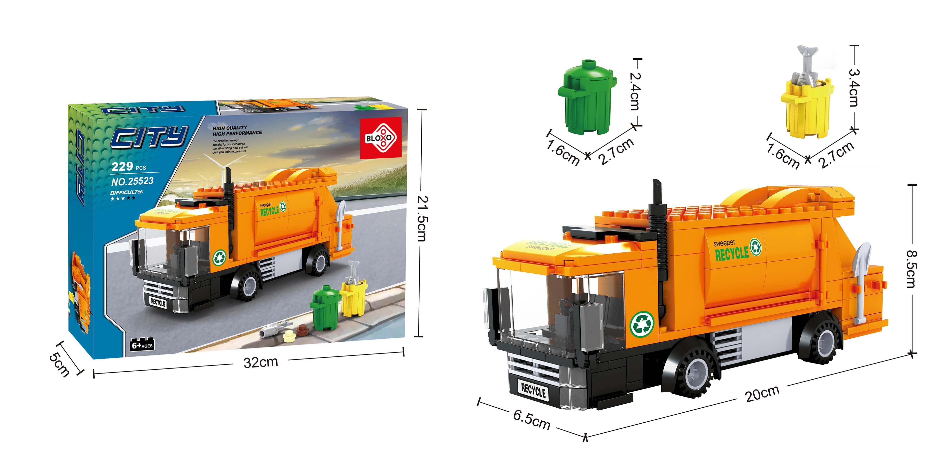 Stavebnica Bloxo Garbage Collector 209 ks