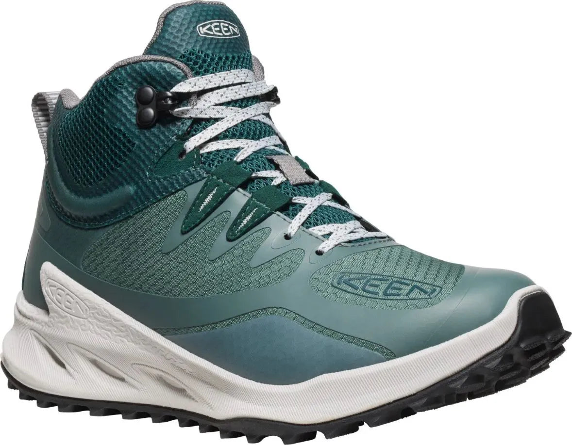 Pantofi de damă Keen Wmns Zionic Mid Wp Dark Forest/sea Moss Blue