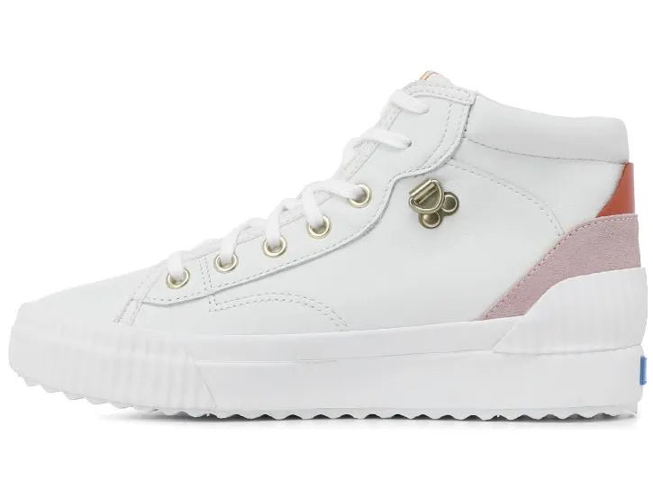 Women's Shoes Keds Wms Demi Mid Trx Leather White