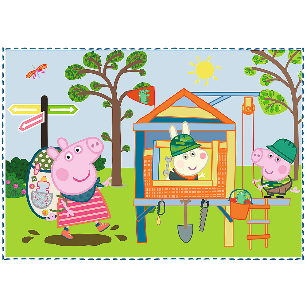 Puzzle - 4en1 - Recuerdos Navideños / Peppa Pig Trefl 34359