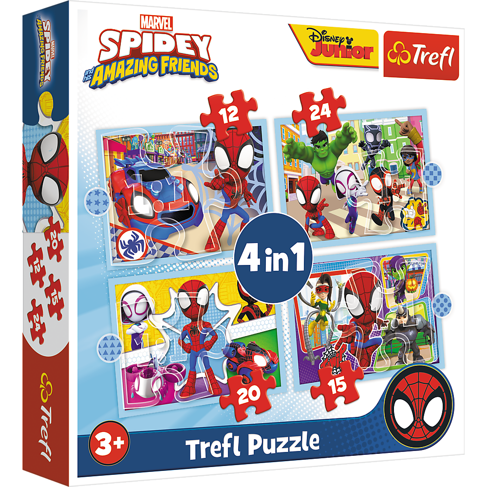 Puzzle - 4in1 (12 15 20 24) - Ekipa Spidaya 34611