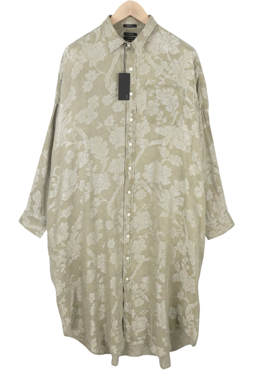 R13 Jumbo košile Dámské Dressolive Květinová směs prádla Rrp1295 Ps26