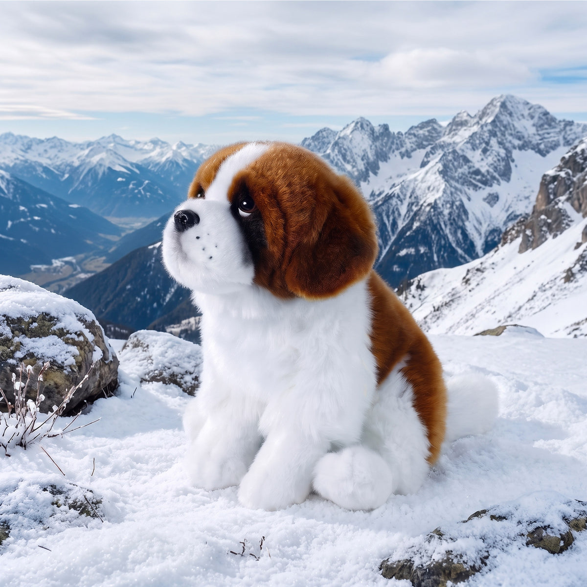 Plush Saint Bernard 28 Cm Eco-friendly