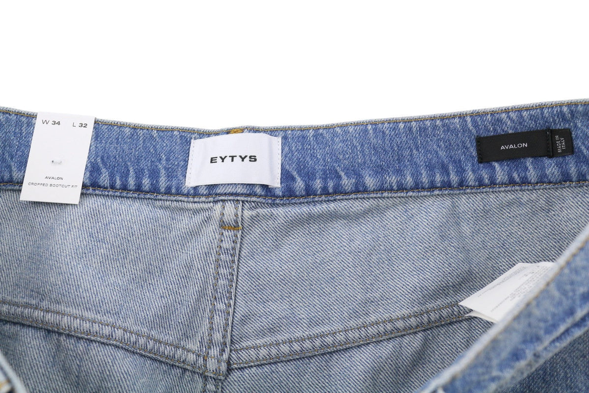 Eytys Avalon Stróicthe Indigo Bootcut Mná Jeansmen Unisex Rrp370