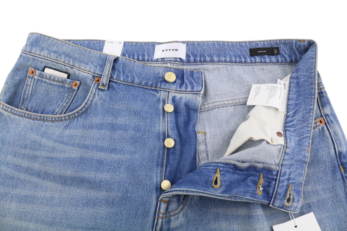 Eytys Avalon Stróicthe Indigo Bootcut Mná Jeansmen Unisex Rrp370