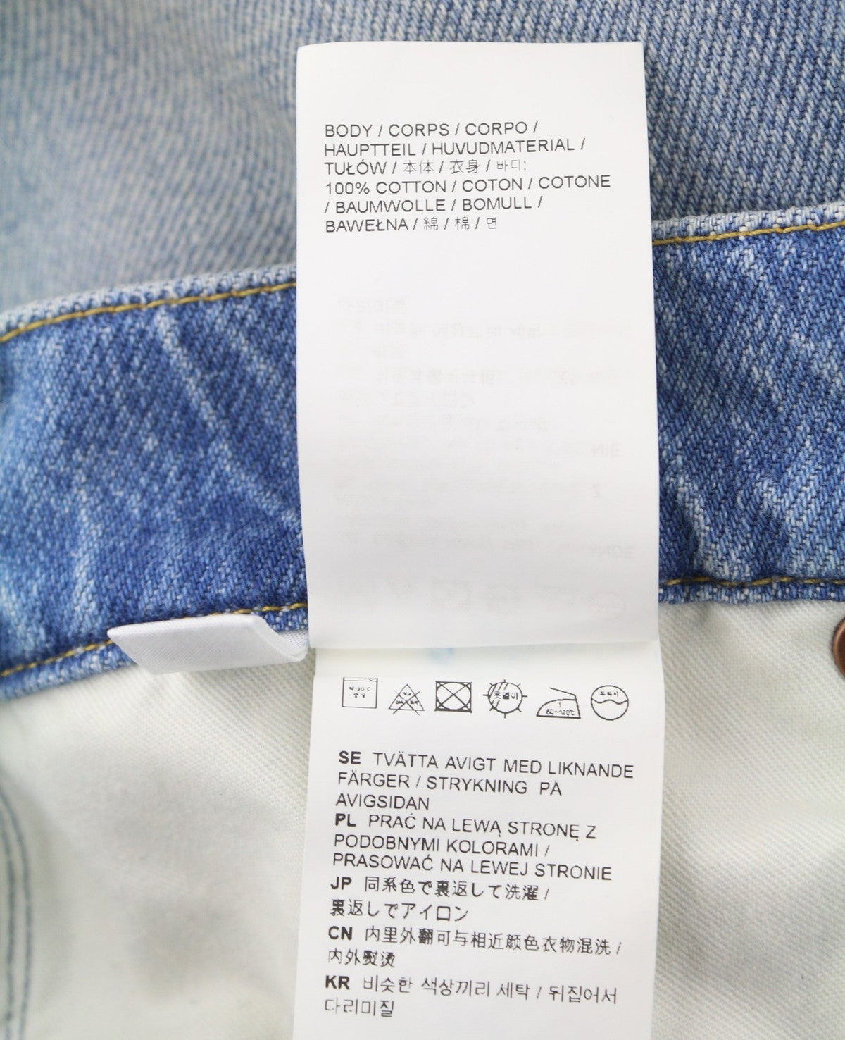 Eytys Avalon Torn Indigo Cropped Bootcut Dame Jeans Herrer Unisex Rrp370