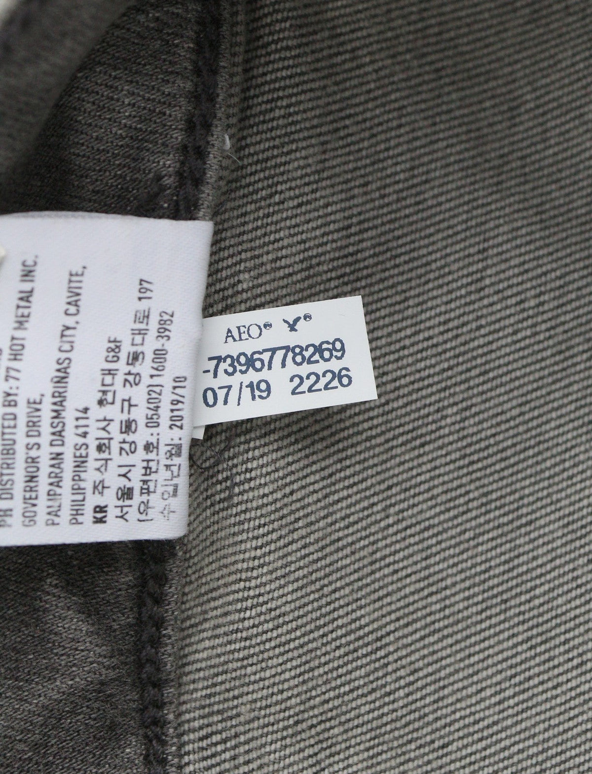 American Eagle Outfitters Jeggings de tiro alto Mujer Vaqueros Gris Ahumado