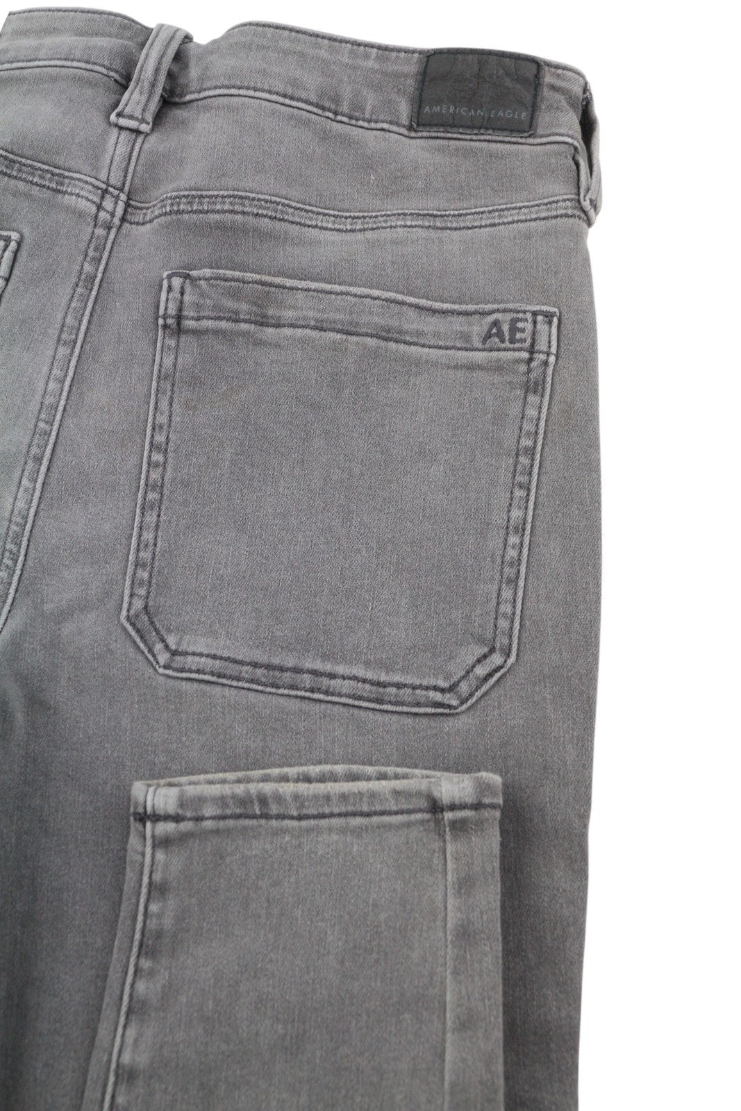 American Eagle Outfitters Jeggings de tiro alto Mujer Vaqueros Gris Ahumado