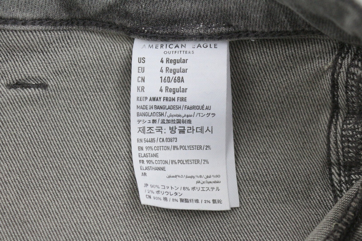 American Eagle Outfitters Jeggings de tiro alto Mujer Vaqueros Gris Ahumado