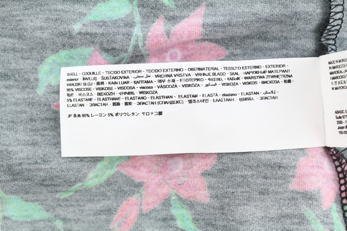 Дамска блуза Desigual Ts Kim Черна флорална щампа с отворен гръб и дълъг ръкав