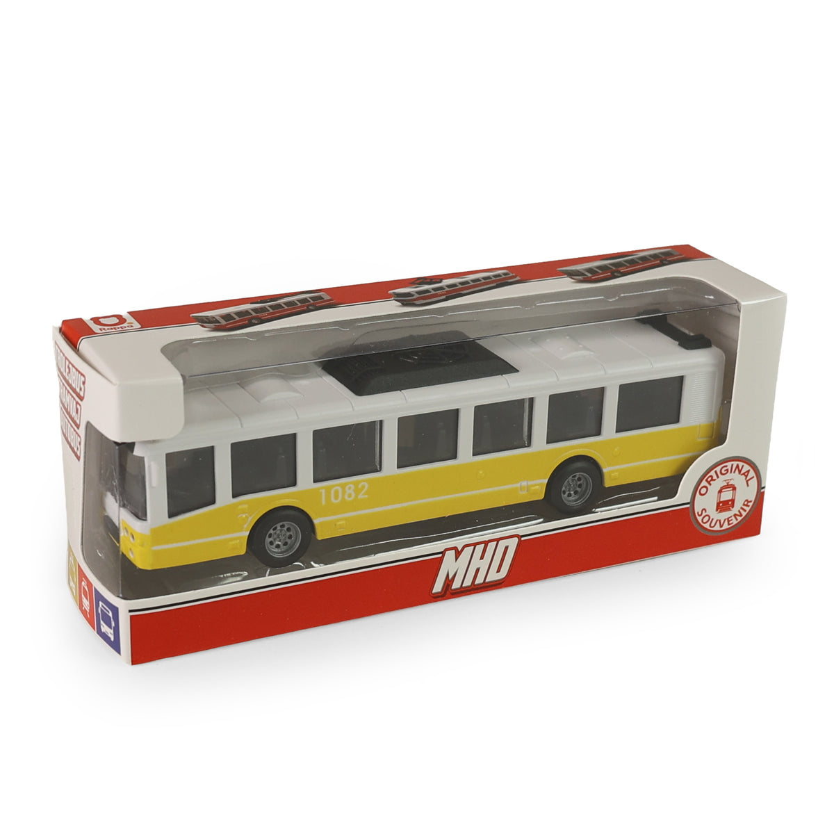 Autobus žltý 16 cm
