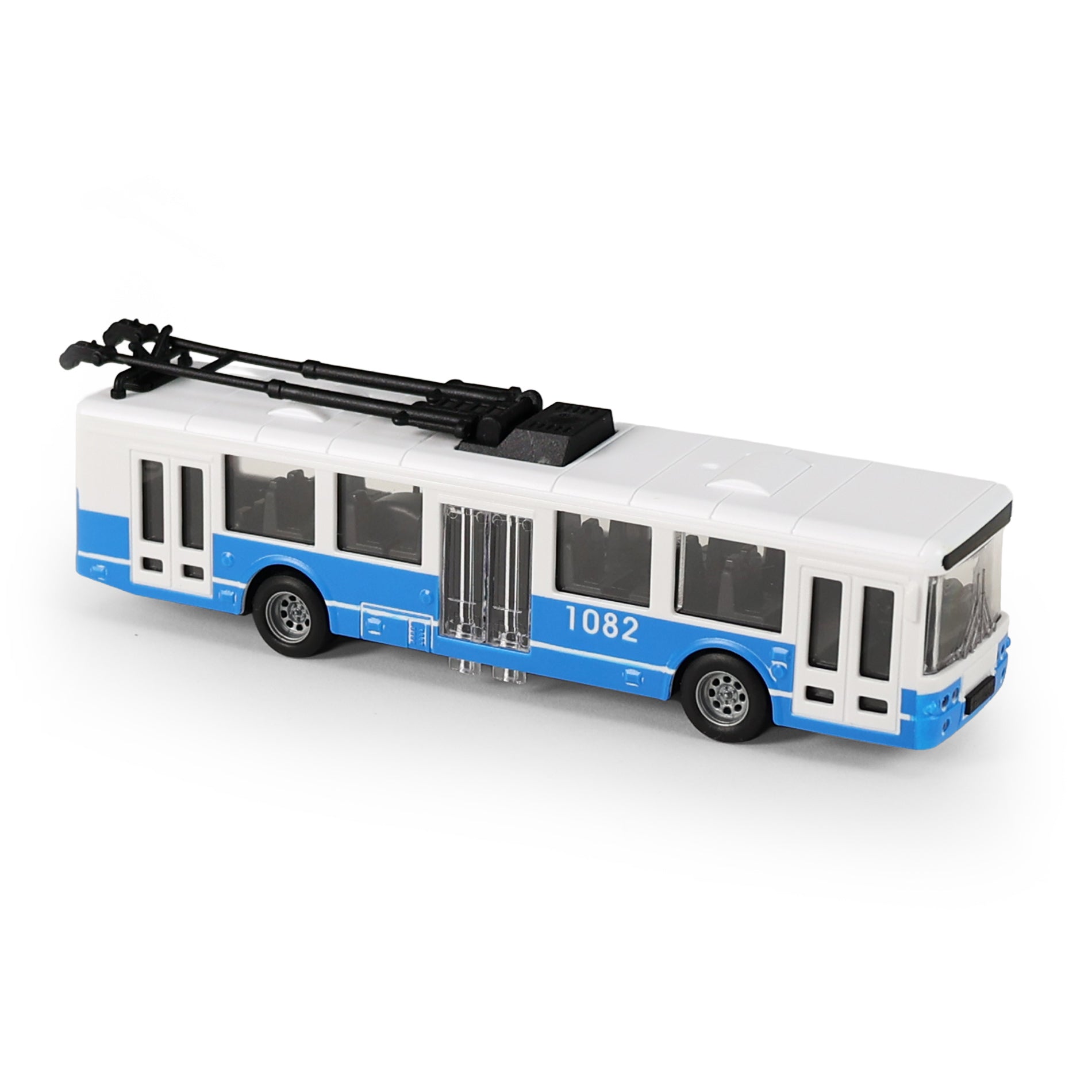 Trolleybus Blauw 16 Cm