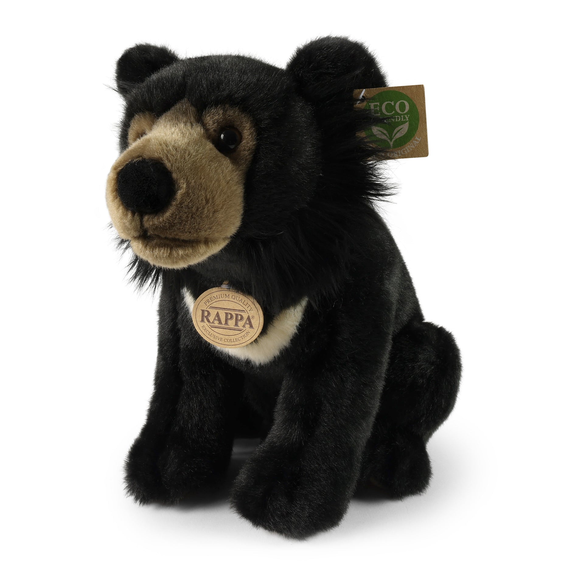 Plush Asiatic Black Bear 32 Cm Eco-friendly
