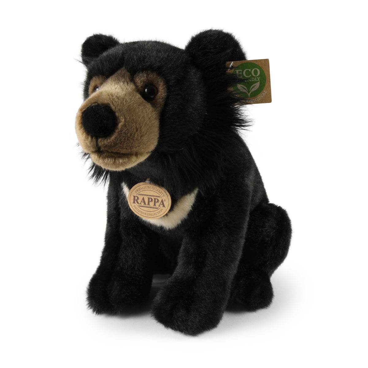 Plush Asiatic Black Bear 32 Cm Eco-friendly