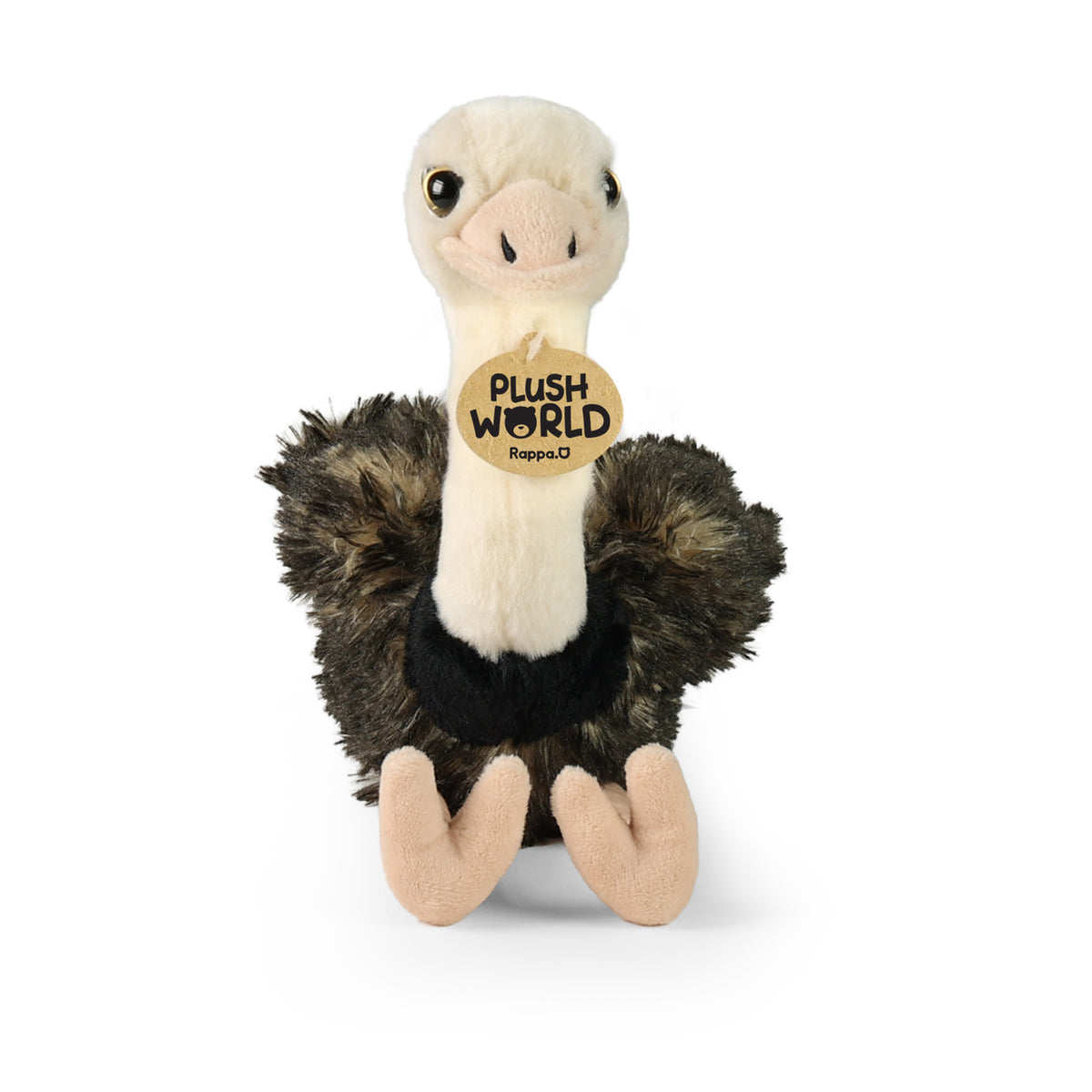 Avestruz de pelúcia 33 cm Mundo de pelúcia ecológico